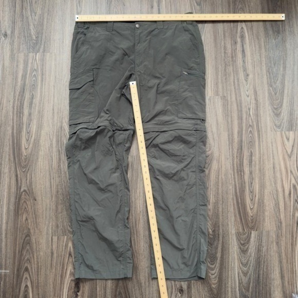 Columbia Men's Convertible Cargo Pants Size 42x34 Olive Green Hiking Outdoor - Picture 5 of 9